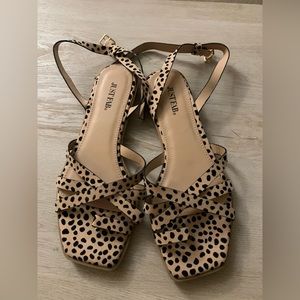 Just Fab Cheetah Sandals